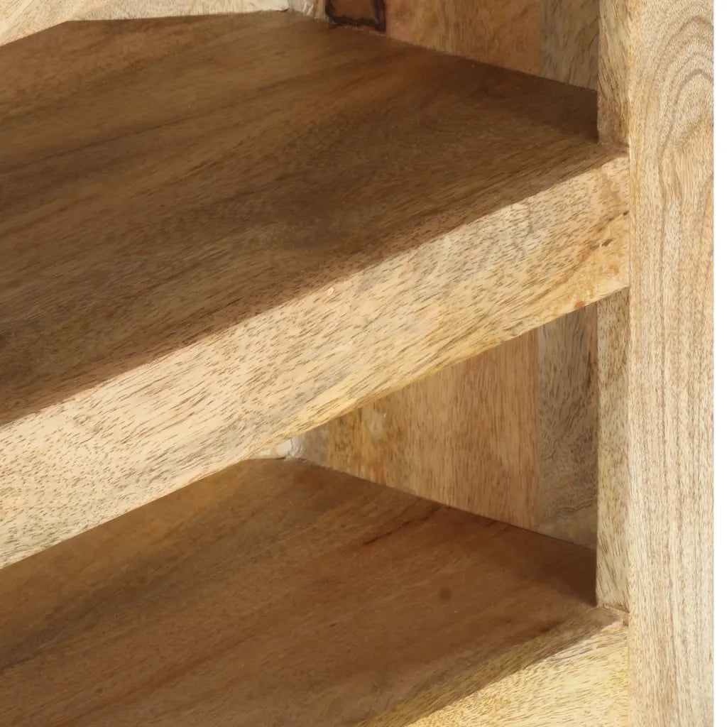 Mobile Porta TV Angolare 90x45x45 cm in Legno Massello di Mango 286382