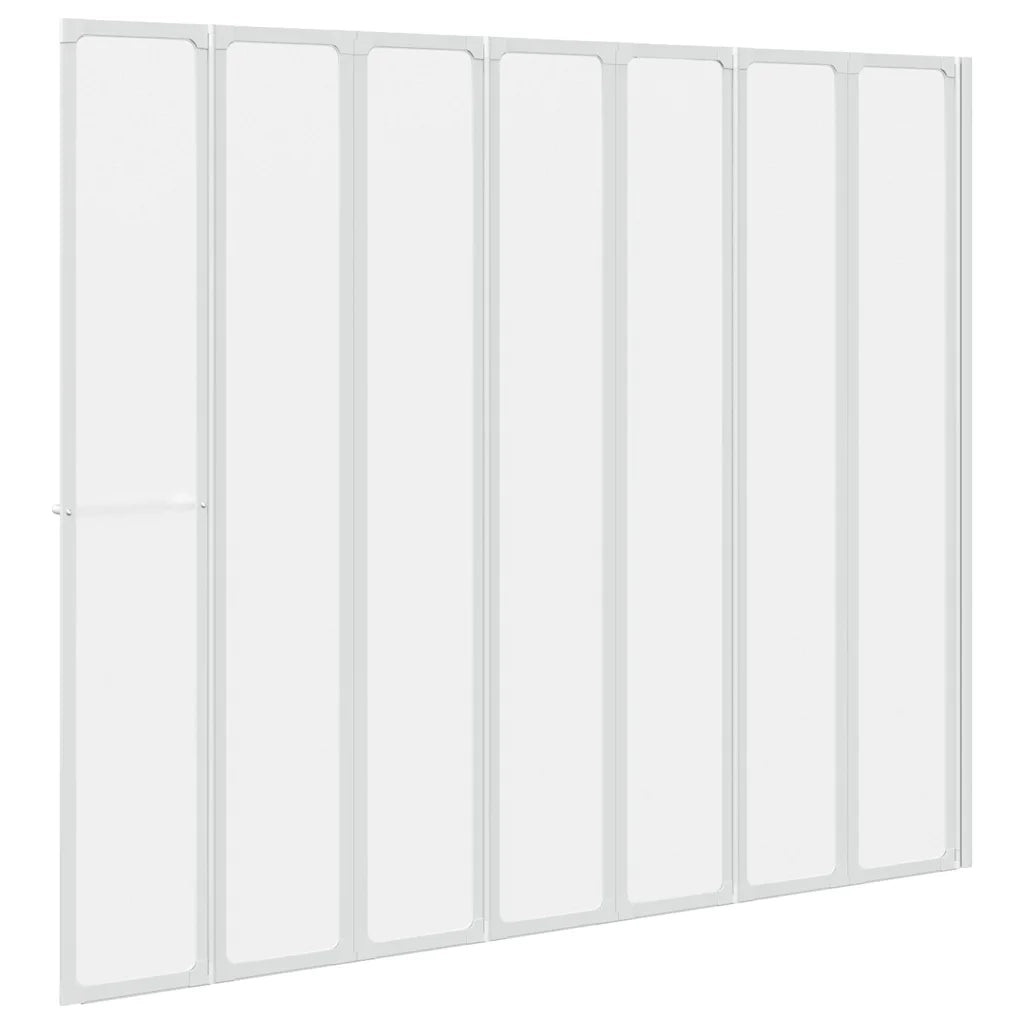 7 Pannelli pieghevoli con porta-asciugamano 140 x 168 cm doccia bagno 140786