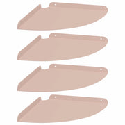 4 pz Mensola | Ripiano | Scaffale sospesa con lo scaffale Rosa 30 x 30 x 2 cm