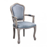Set di 2 POLTRONE CHARLENE IN VELLUTO GRIGIO