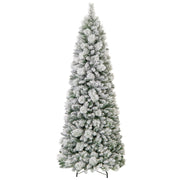 Albero di natale pop-up 210cm con aghi di pino luci led bianco caldo sezione pieghevole, Albero decorativo artificiale Verde-Alberi di Natale