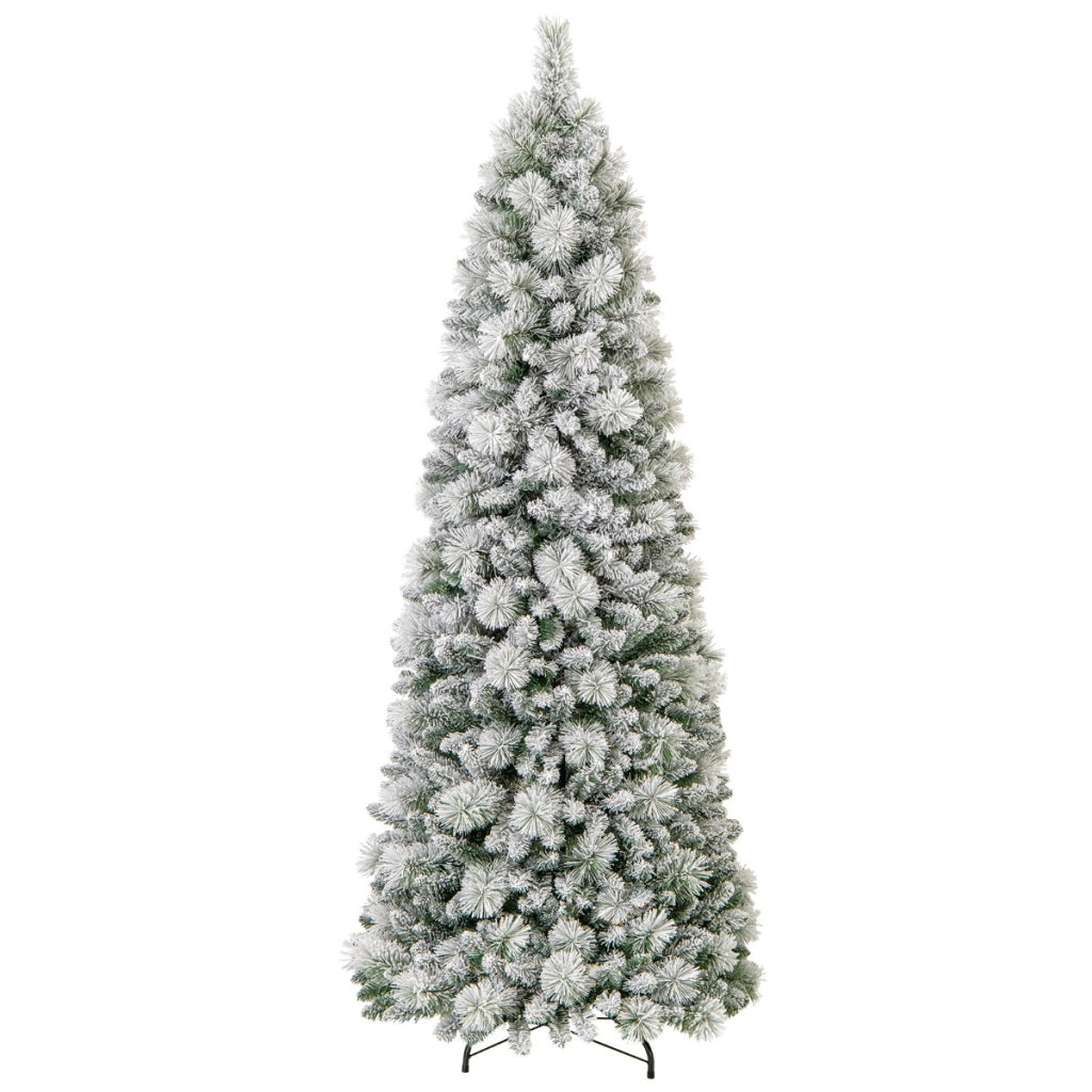 Albero di natale pop-up 210cm con aghi di pino luci led bianco caldo sezione pieghevole, Albero decorativo artificiale Verde-Alberi di Natale