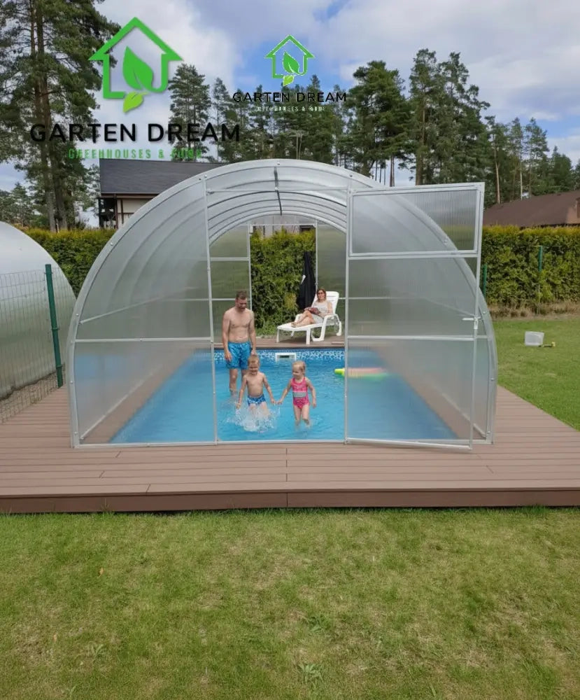 Copertura per Piscina Garten Dream MARINA 3x6 m con Policarbonato 4 mm