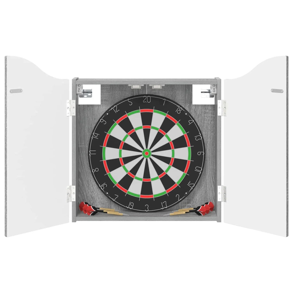 Armadio per Dartboard Sonoma grigio 56 x 12 x 63 cm 8006657