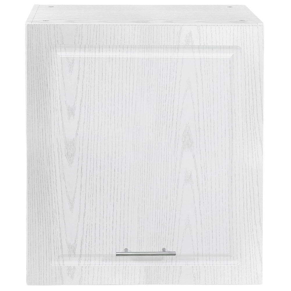 Pensile da Cucina Armadio Sospeso Parete Anta Singola Boiserie Bianco Frassinato