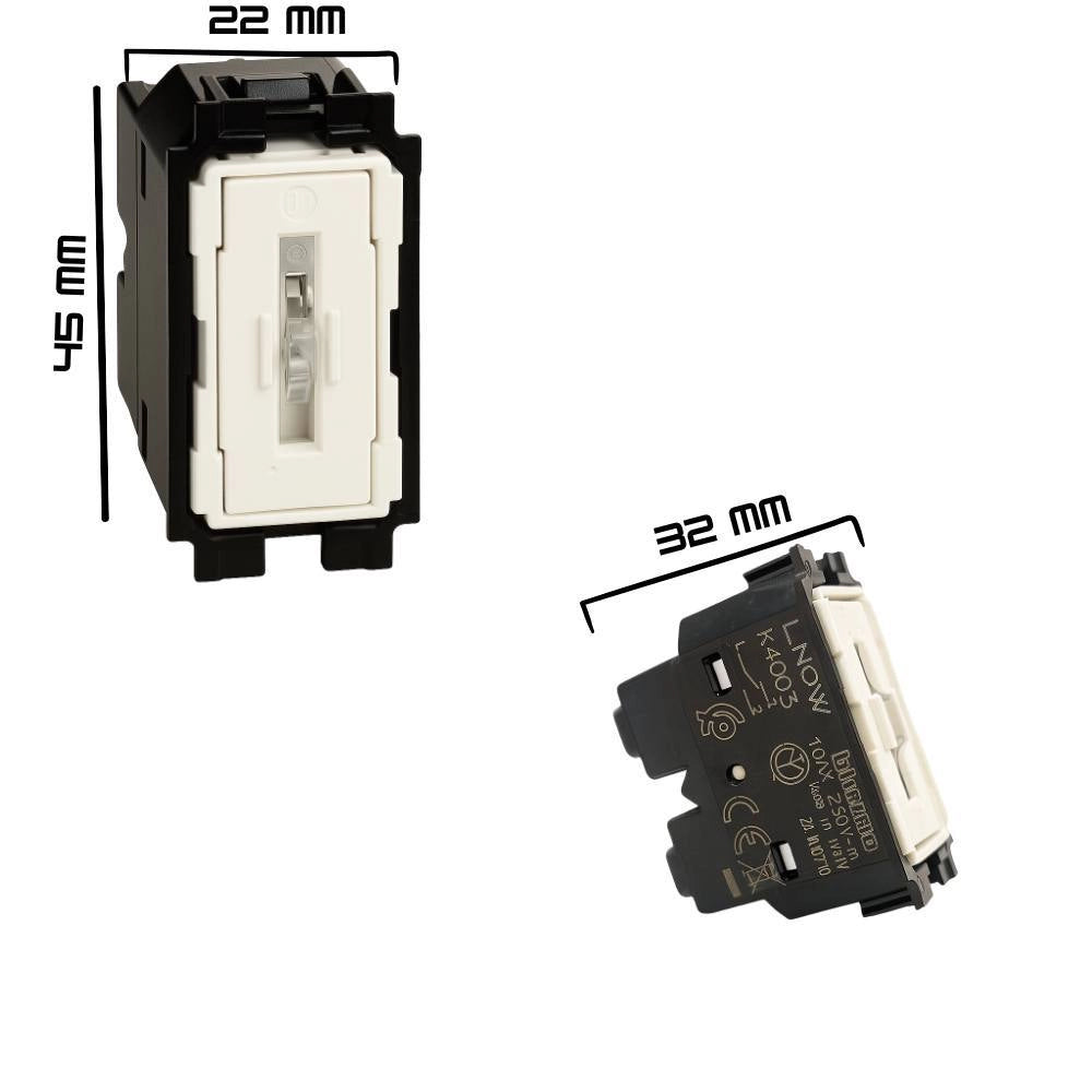 Bticino living now k4003 deviatore unipolare 10ax 250v illuminabile