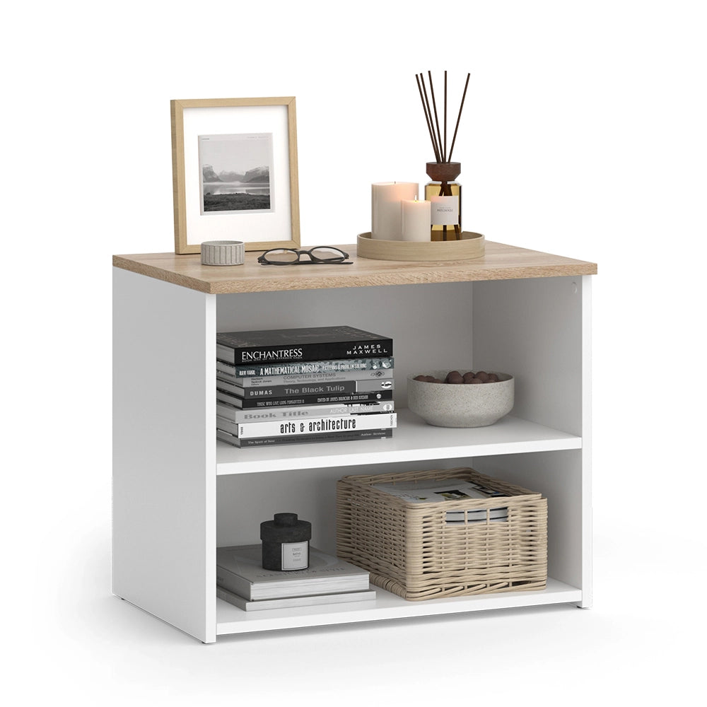 Vicco Mobile tv Bianco/Sonoma 60 x 50 cm con 2 scomparti