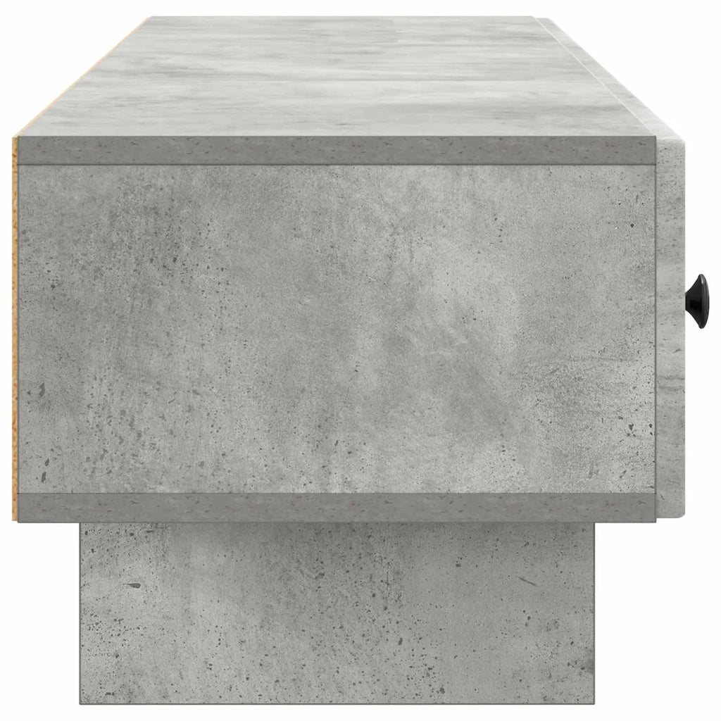 Mobile TV con cassetto-Credenza per TV Grigio Cemento 147 x 34,5 x 30 cm 689686