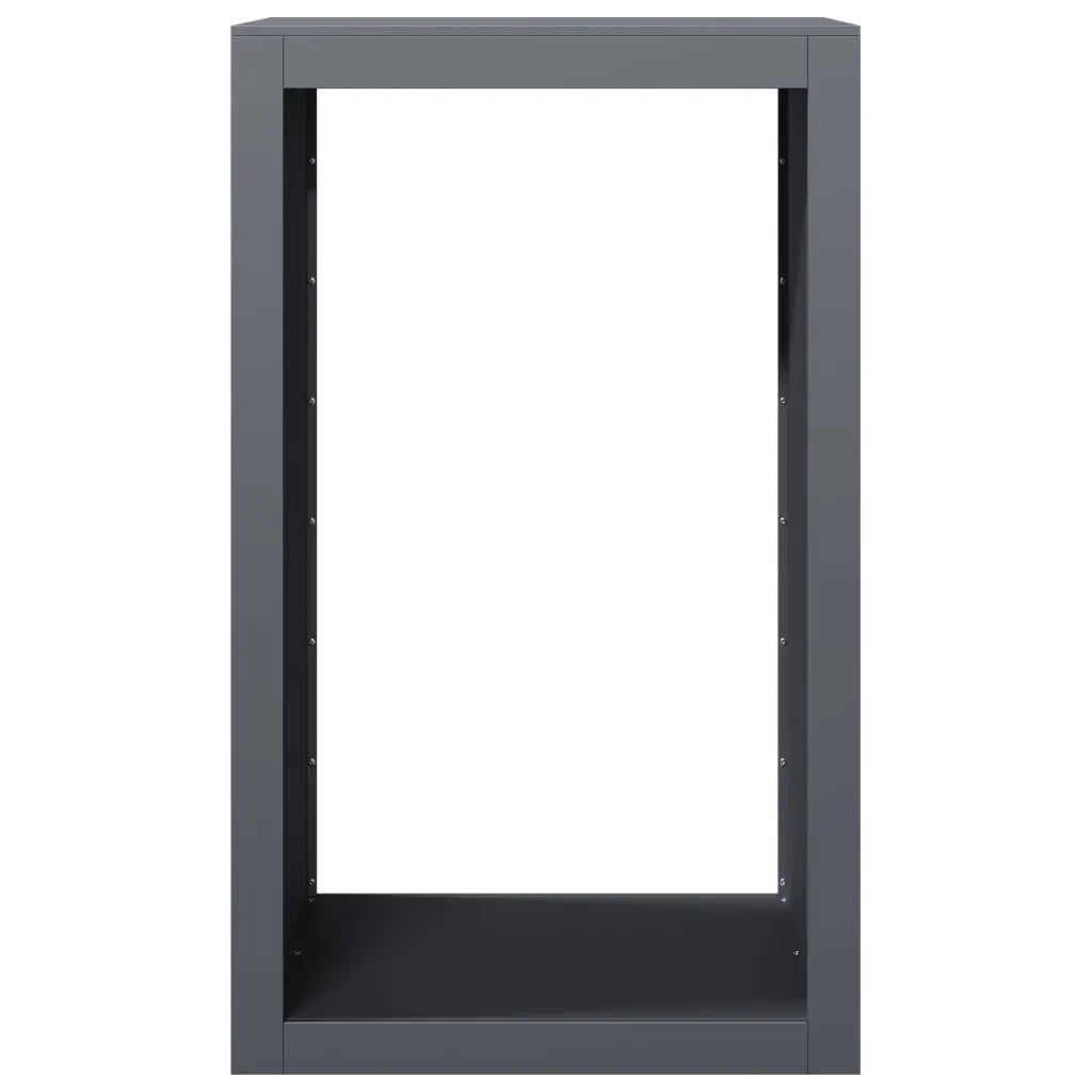 Rastrelliera per Legna da Ardere Antracite 60x40x100 cm Acciaio 850991