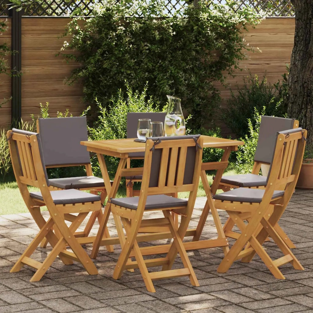 Sedie Bistro da Giardino 6 pcs Grigio Scuro 38 x 46 x 85 cm 3416295