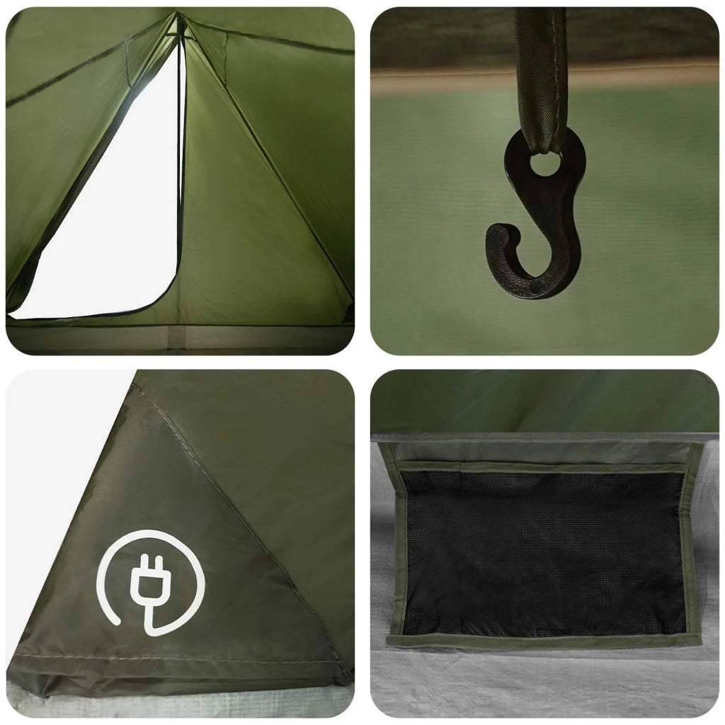 Tenda da backpacking Verde Oliva 2 persone