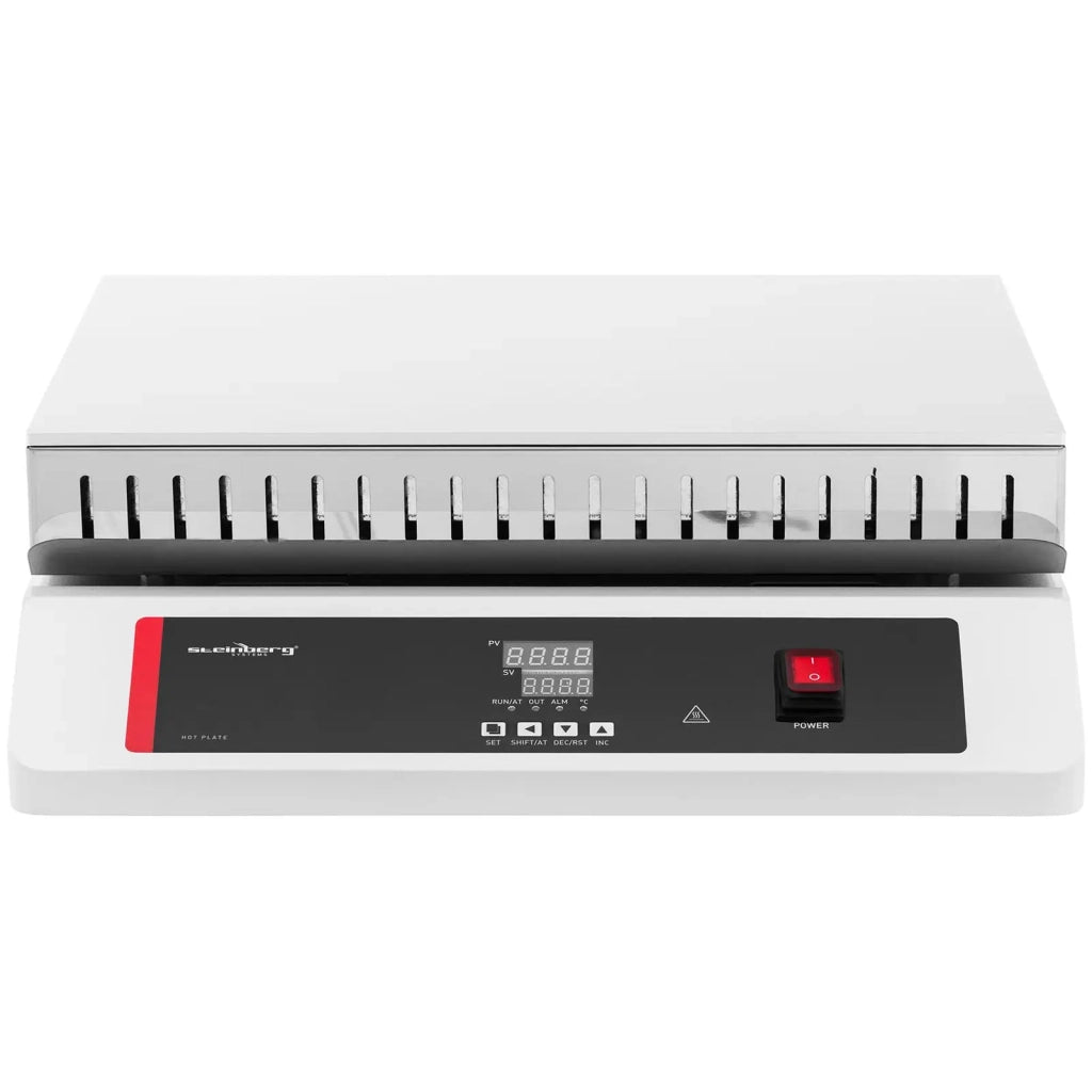 Piastra riscaldante professionale da laboratorio 45 x 35 cm fino a 350 °C 30 kg ferro alluminio 14_0009543