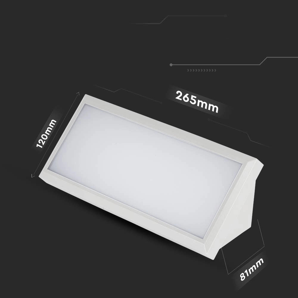 Applique esterno V-TAC 12W 6400K 1250lm bianco IP65