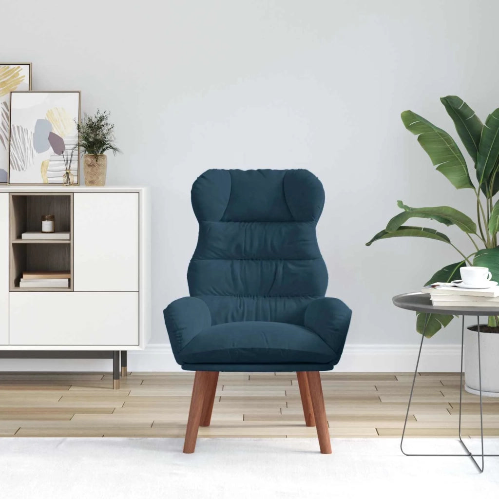 Poltrona-Divano Sedia Blu 69 x 74 x 93 cm Velluto 180521