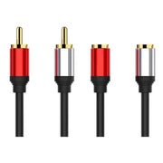 Trade Shop - Cavo Prolunga Audio Stereo Da 2rca Maschio A 2rca Femmina 2mt Per Sistemi Tv Q-hd621 -
