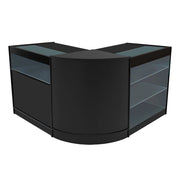 Set Banconi Nero Triton LED K900 B900 CM60 con Serratura e Ripiani