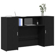Banco Reception Rovere Nero 180x50x103,5 cm Legno Multistrato