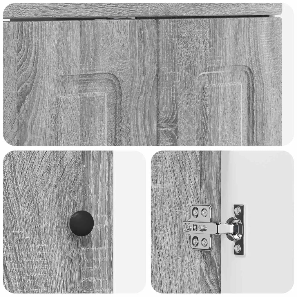 Mobiletto da bagno sotto il lavello Sonoma grigio 890020