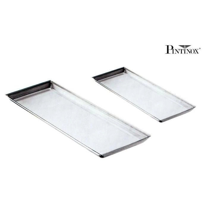 Pinti Inox 50933958 Vassoio Pasticceria in Acciaio Inox 58x21x2 cm colore Acciaio Lucido