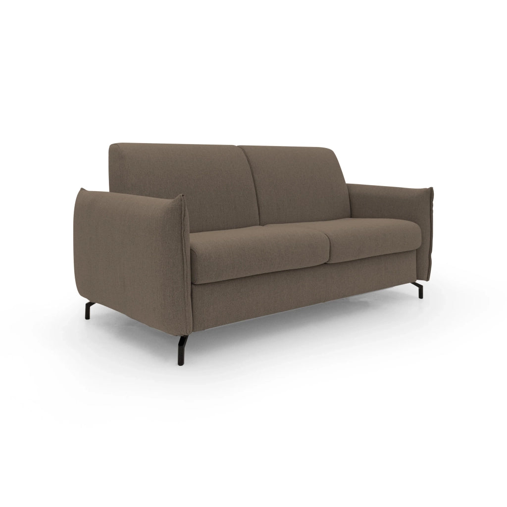 Scarlet Divano letto in tessuto misto cotone impermeabile T19 195 cm (mat.140x197) marrone