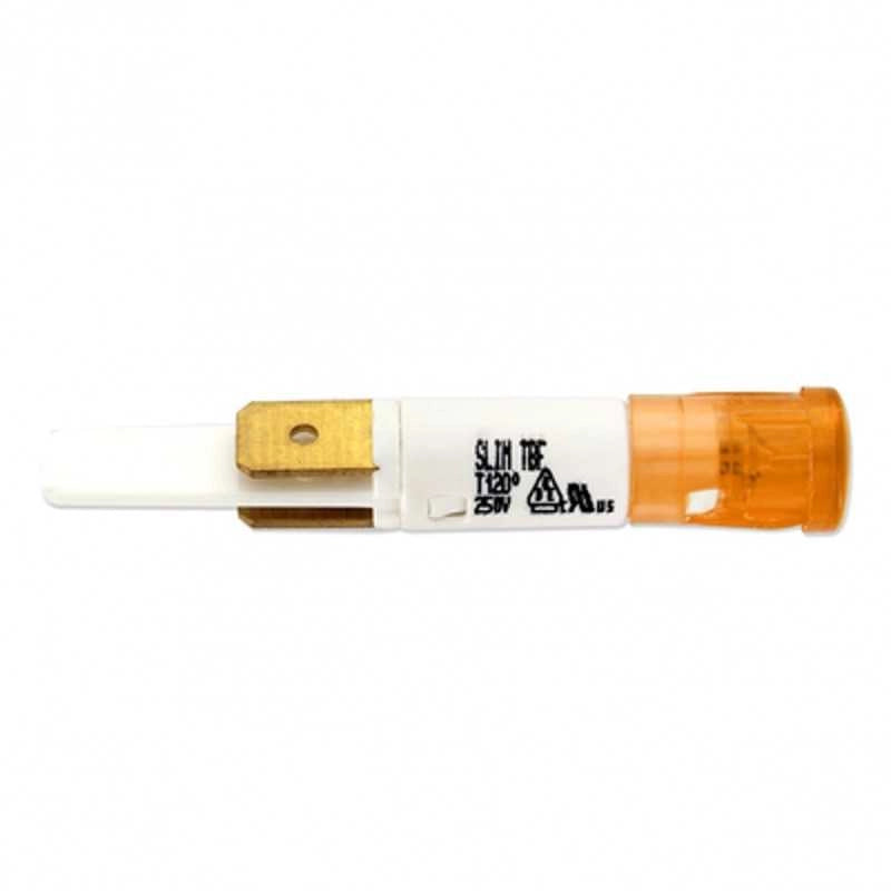 SPIA LUMINOSA TONDA 9mm diametro 2 contatti colore LUCE GIALLA UNIVERSALE VARI - UNIVERSALE