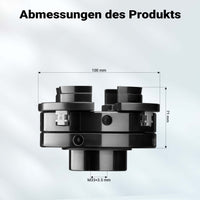 Mandrino di ricambio per tornio da banco, compatibile con filettatura M33 x 3,5, mandrino a ganasce