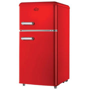 DCG MF100RCDP Linea Retro' Frigorifero Doppia Porta 100 L 86 cm Classe E colore Rosso