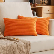 Coprisacco in corduroy 30x50 cm - Materiale morbido - Copertura decorativa - Chiusura a cerniera invisibile - 2 pezzi - Coprisacco