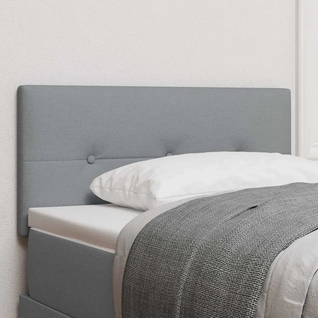 Testiera-Testata-Testiera Decorativa Grigio chiaro 100 cm Pelle Sintetica 238101