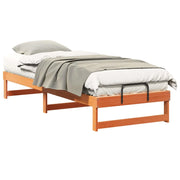 Letto singolo | Letto per adulti | Struttura del letto Marrone 80 x 210 cm Pino massello