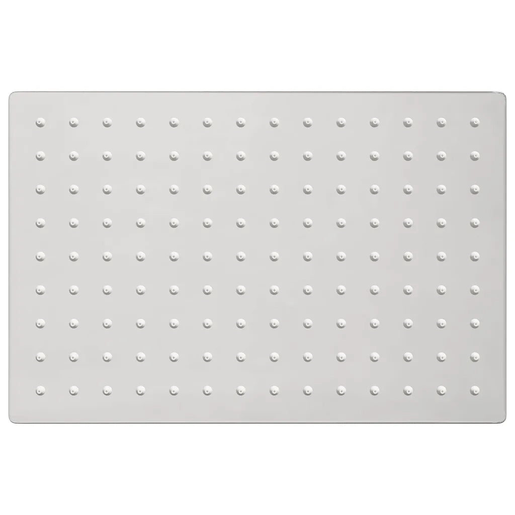 Testa Doccia a Pioggia Acciaio Inox 304 30x20 cm Rettangolare 4103932