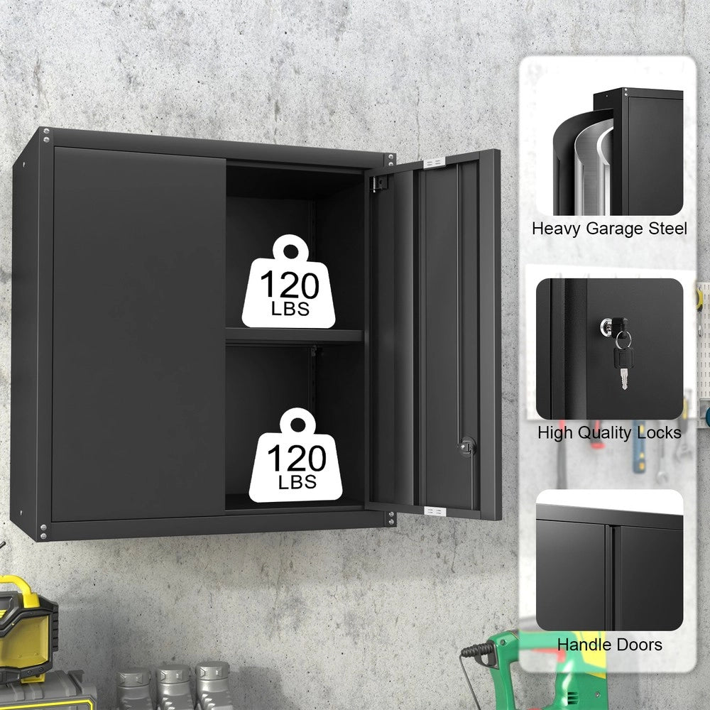 Armadio Metallico 2 Ante con Ripiani Regolabili ¨C MINIMAL ¨C Multiuso per Casa e Ufficio