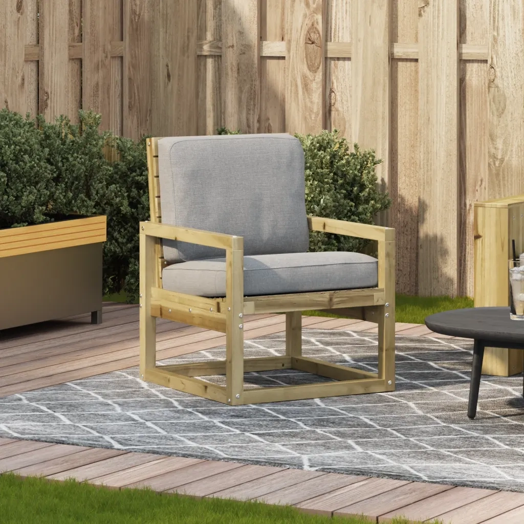 Sedia da Giardino | Sedie da Esterno 57,5x63x76 cm in Legno Impregnato di Pino