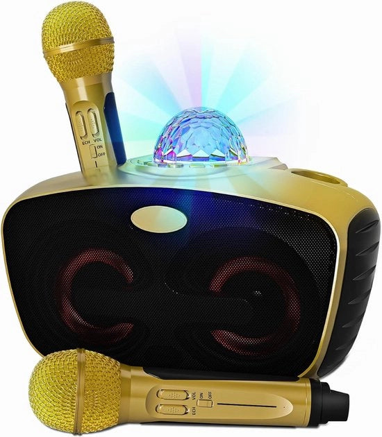 Kit Karaoke per adulti - Kit Karaoke con 2 microfoni - Kit Karaoke per TV - Kit Karaoke con microfono a radio - Gatto