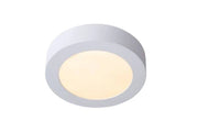 Plafoniera LED Lucide Brice bianca 18cm 11W 3000K