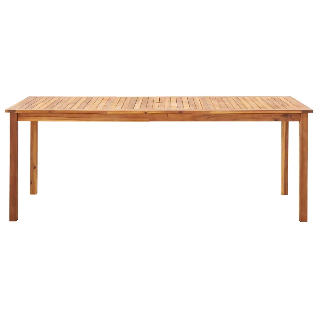 Set Pranzo da Giardino 9 pz Polyrattan e Legno d'Acacia Grigio 46002