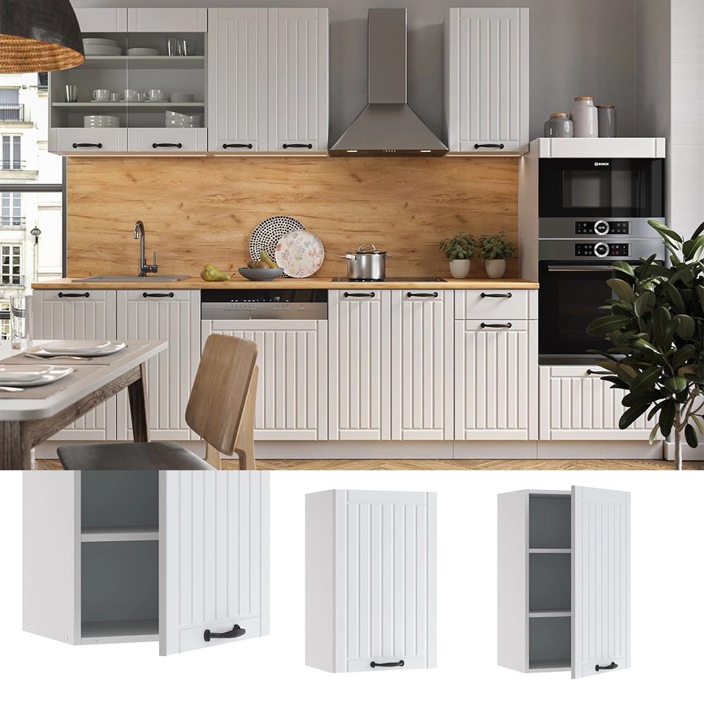 Vicco Pensile da cucina Bianco casa di campagna 45 cm