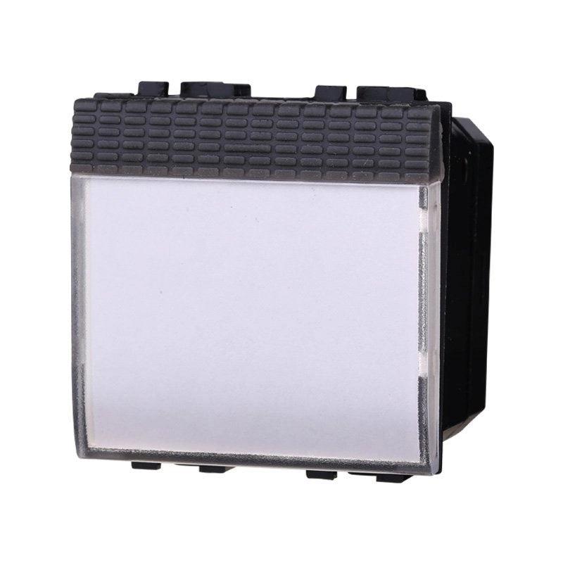 Pulsante Targa Portanome 2P 2M Campanello Colore Nero Compatibile Con Bticino Living International