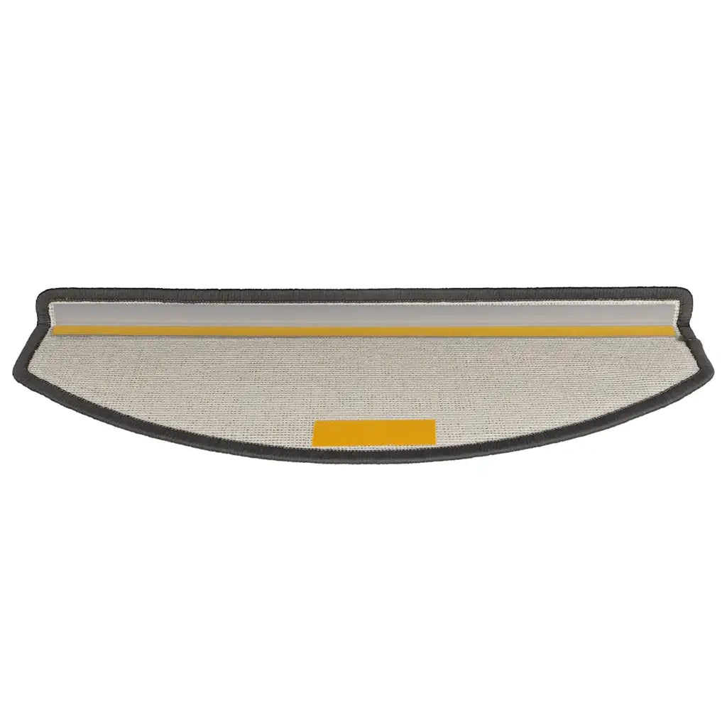 Tappetini per scale 10 pz 65x24x4 cm Grigio scuro Semicircolari Grandi 149753