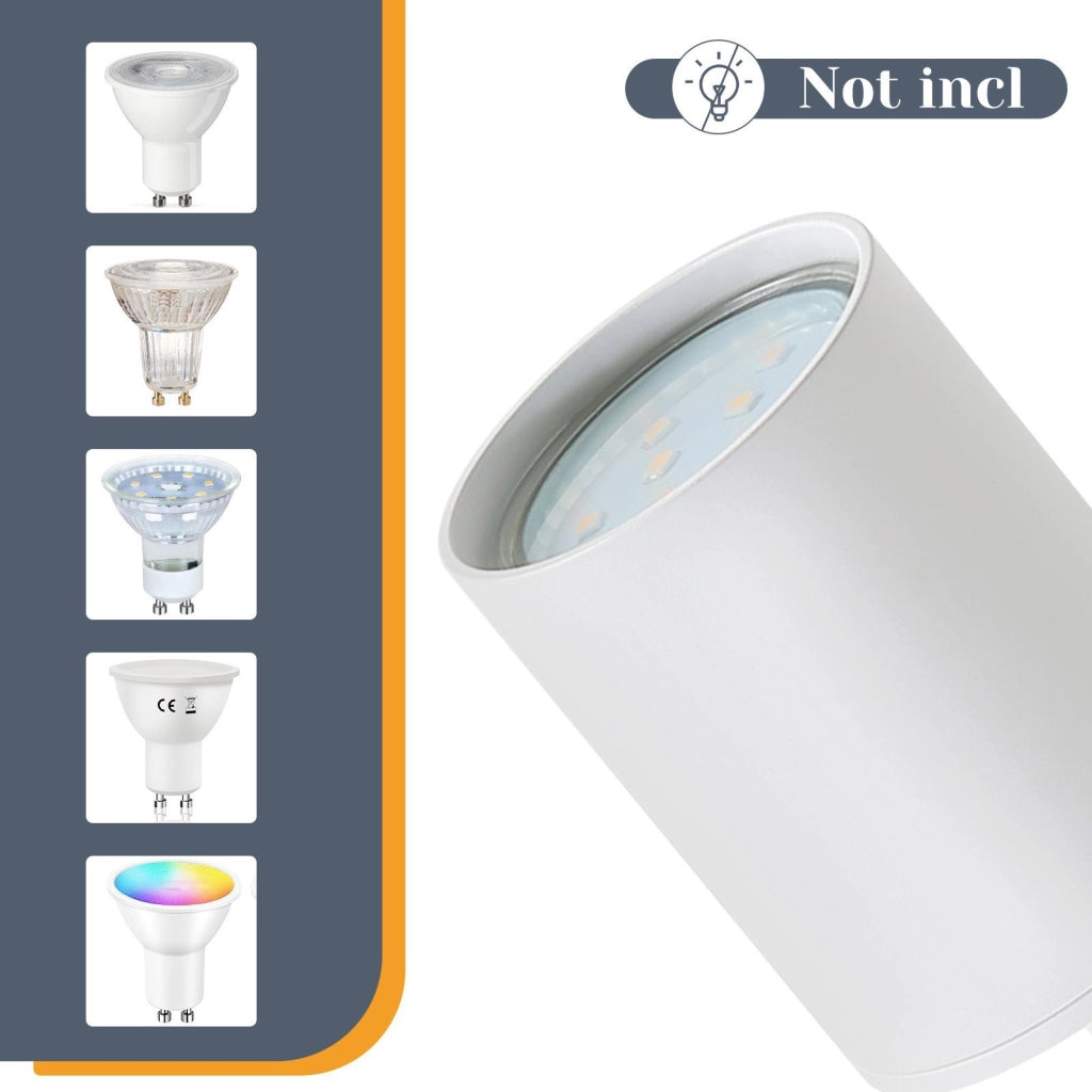 ZMH Faretto da soffitto 4 luci GU10 orientabili 330° per corridoio