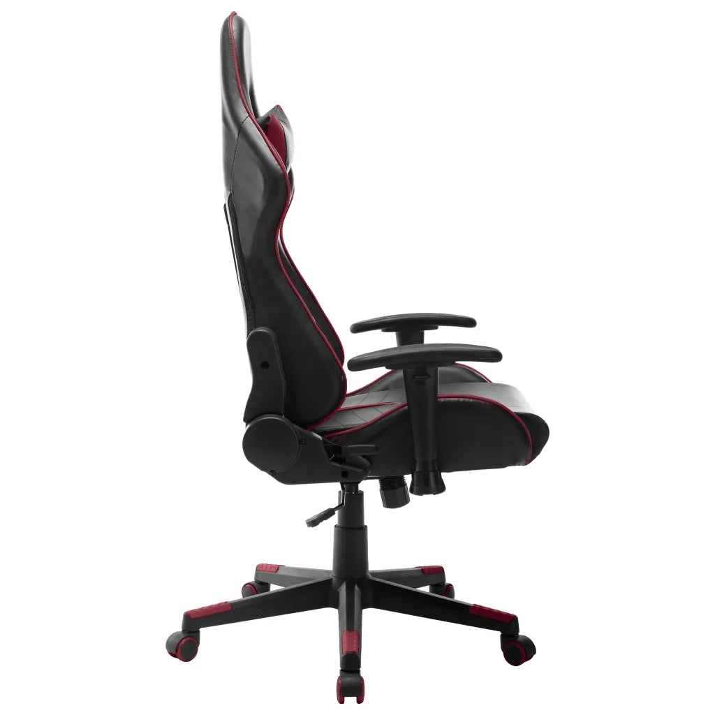 Sedia da Gaming Nera e Rosso Vino in Similpelle cod mxl 59078