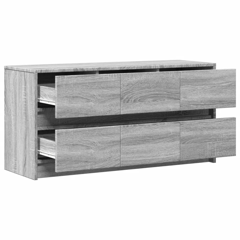 Mobile Porta TV con LED Grigio Sonoma 100x34x50cm in Truciolato
