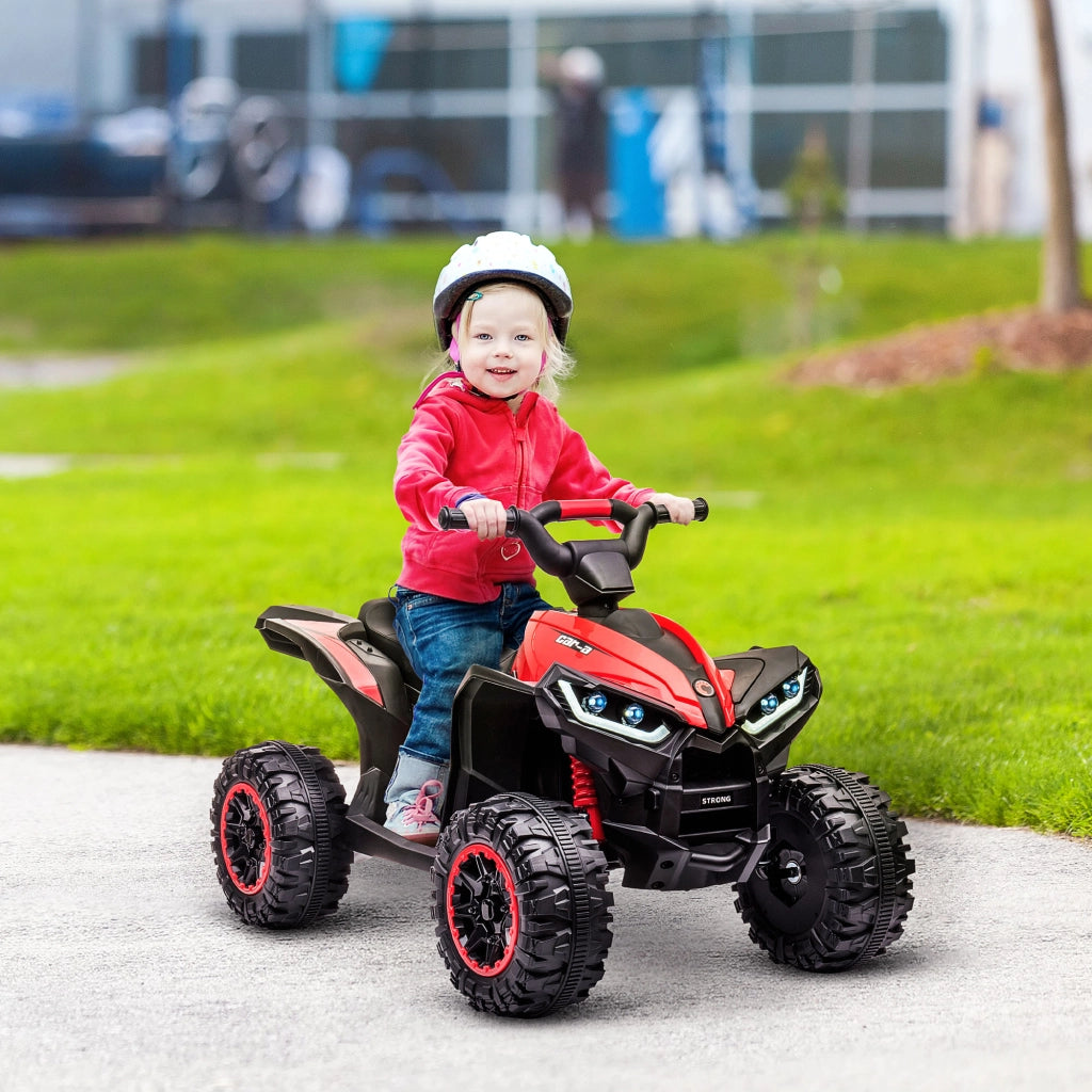 Quad Elettrico Bambini ¨C Zephmum ¨C Rosso con Fari LED