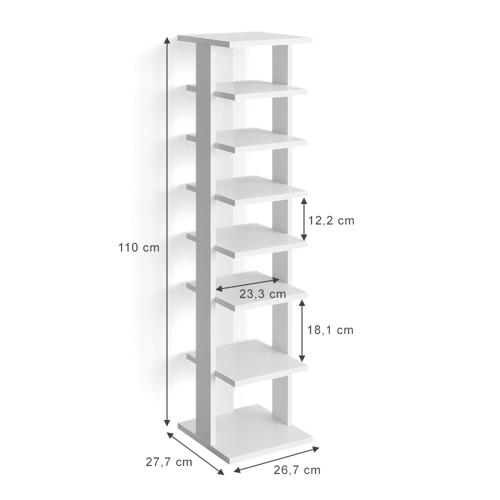 Vicco Scarpiera Bianco 26.7 x 110 cm