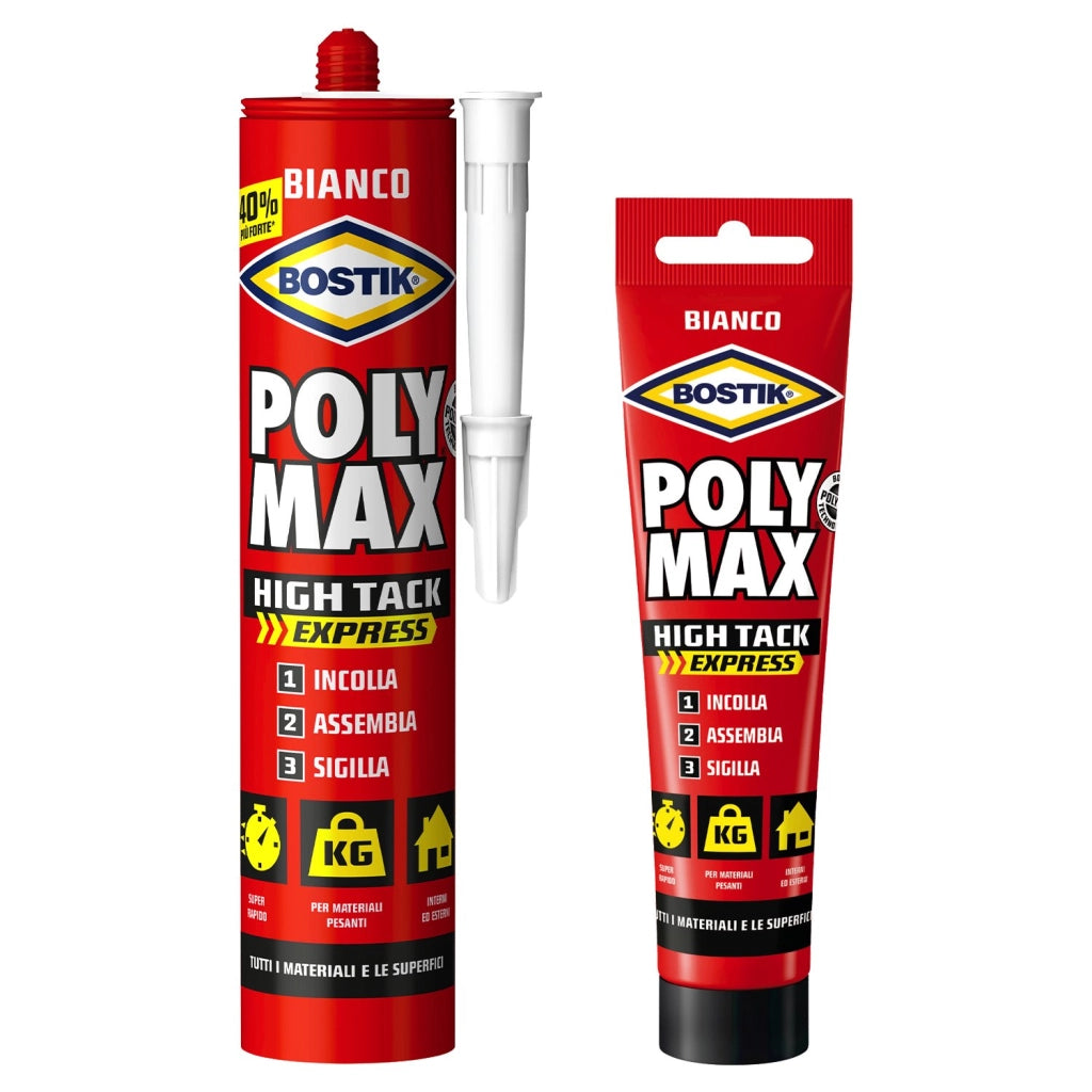 SIGILLANTE 'POLY MAX HIGH TACK EXPRESS BIANCO' BOSTIK 440 gr - Cartuccia - BOSTIK