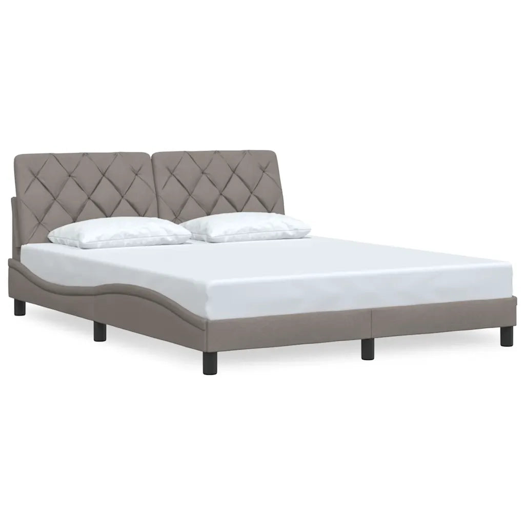 Giroletto senza Materasso Tortora 160x200 cm in Tessuto