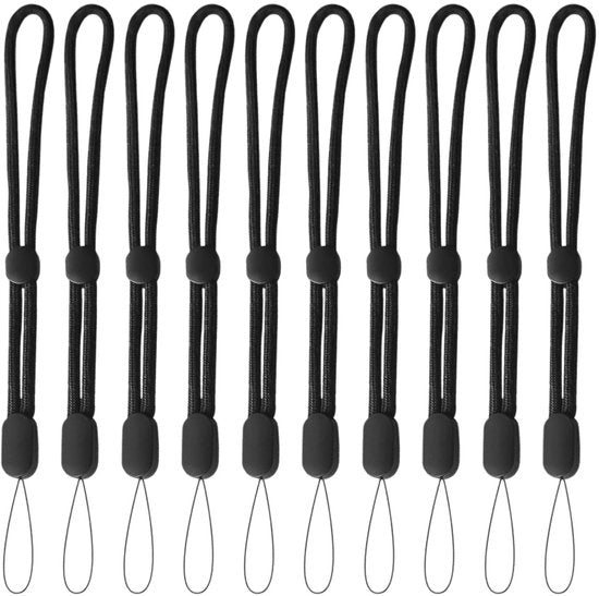 Corda elastica bungee 10 pezzi - Corda elastica regolabile - Resistente all'usura/alle corrosioni - Accessori per zaini - Leggera/compatta - Lunghezza totale 19 cm - Corda per polsare