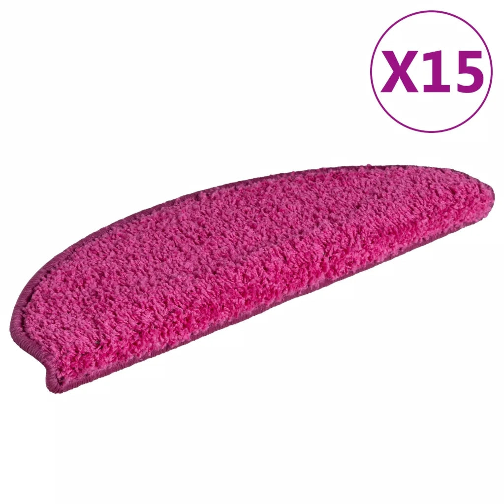 Tappetini per Scale 15 pz Rosa 65x21x4 cm cod mxl 69815