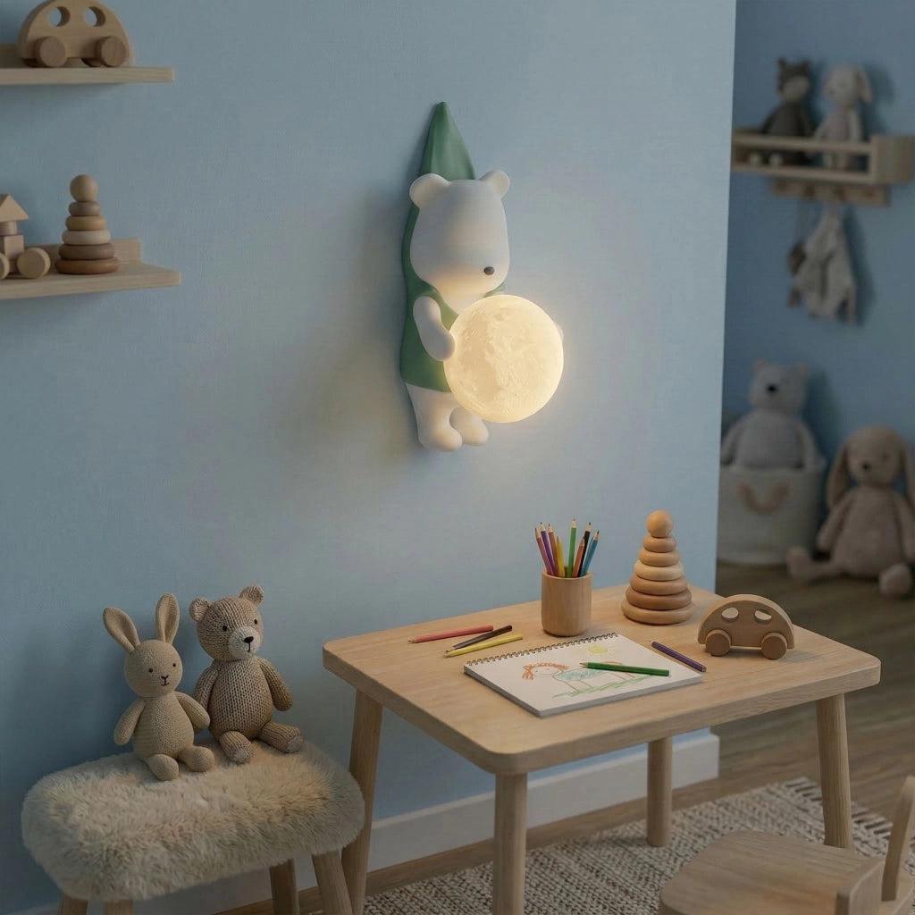 Lampada Da Parete Orso In Camicia G169-1w Blue