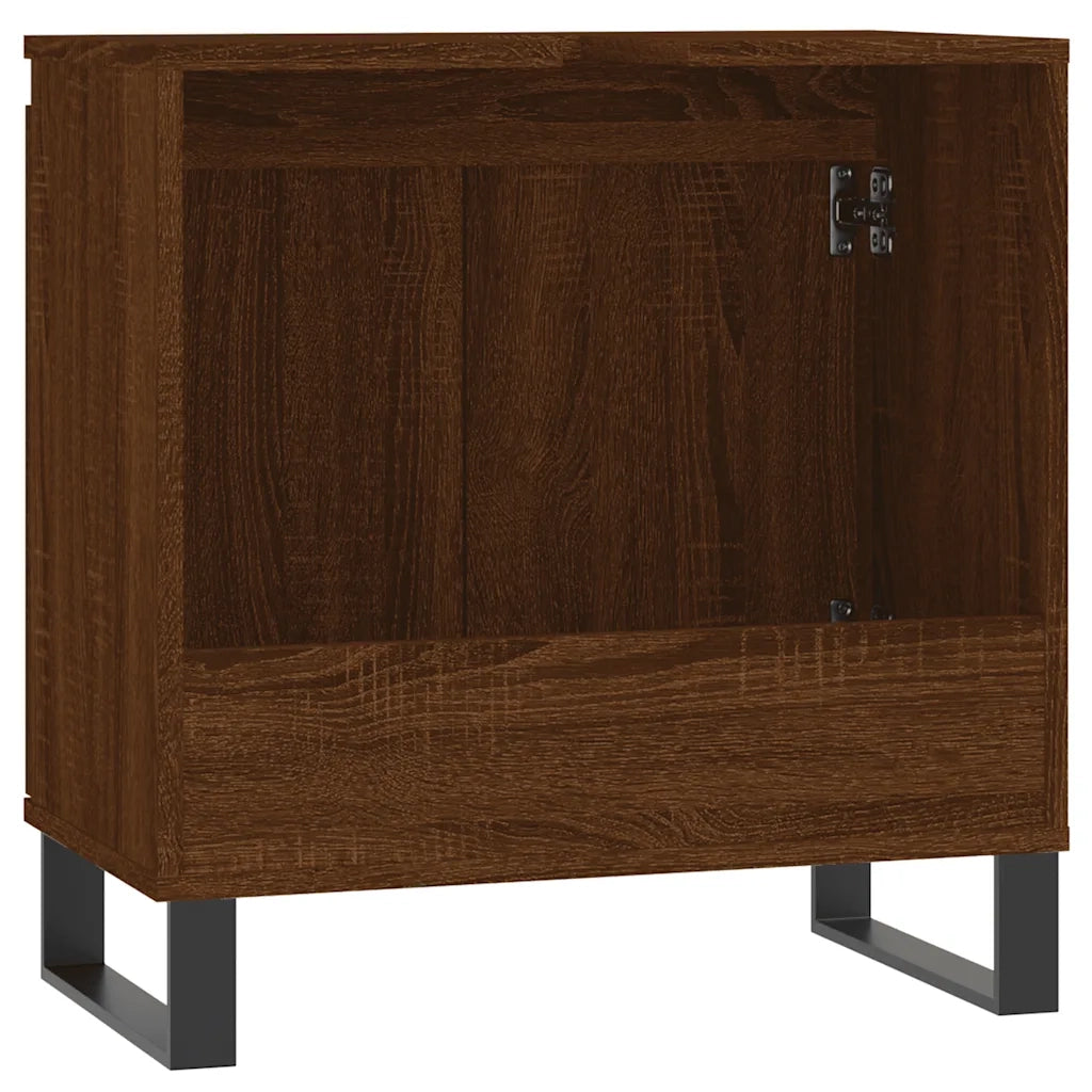 Armadietto Bagno | Armadio da bagno Rovere Marrone 58x33x60cm in Legno Multistrato